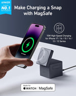 Anker foldable charging station folded for travel