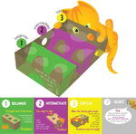 Authentic Cat Amazing imported USA cat enrichment toy packaging highlighting the interactive hunting game design.
