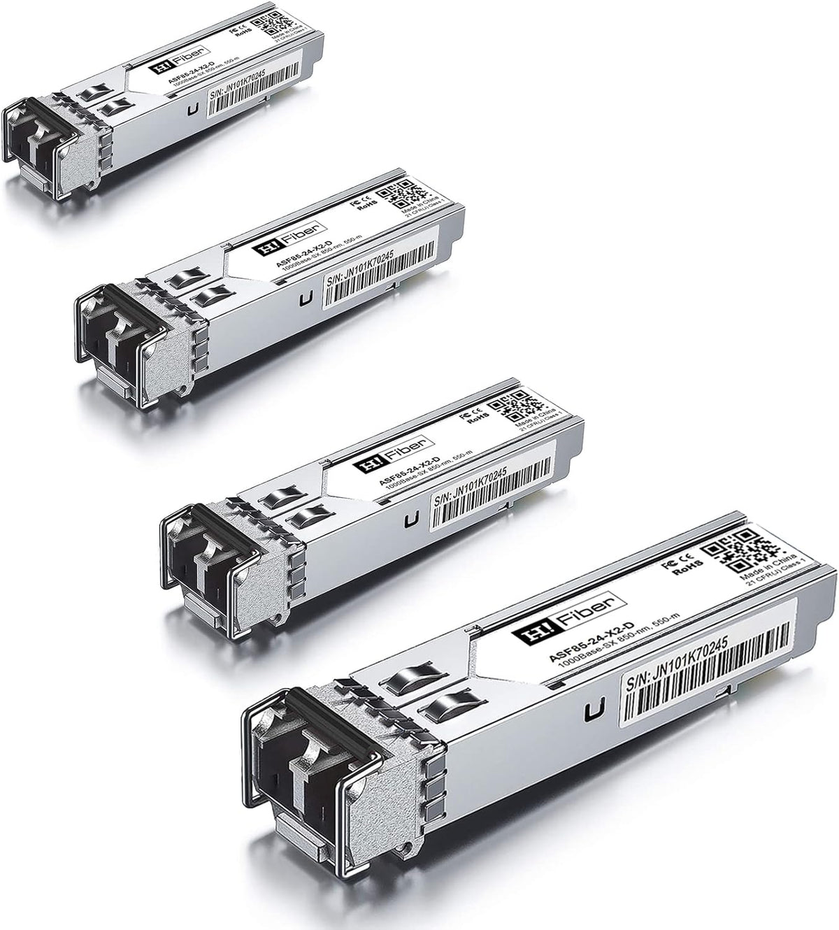 H!Fiber 10 Pack 10Gb Multimode SFP+ LC Module, 10GBase-SR Fiber SFP+ Transceiver for Cisco SFP-10G-SR, Ubiquiti UniFi UF-MM-10G, Mikrotik, Netgear, D-Link,TP-Link and More (MMF,850nm,300m,DDM) - Image 11