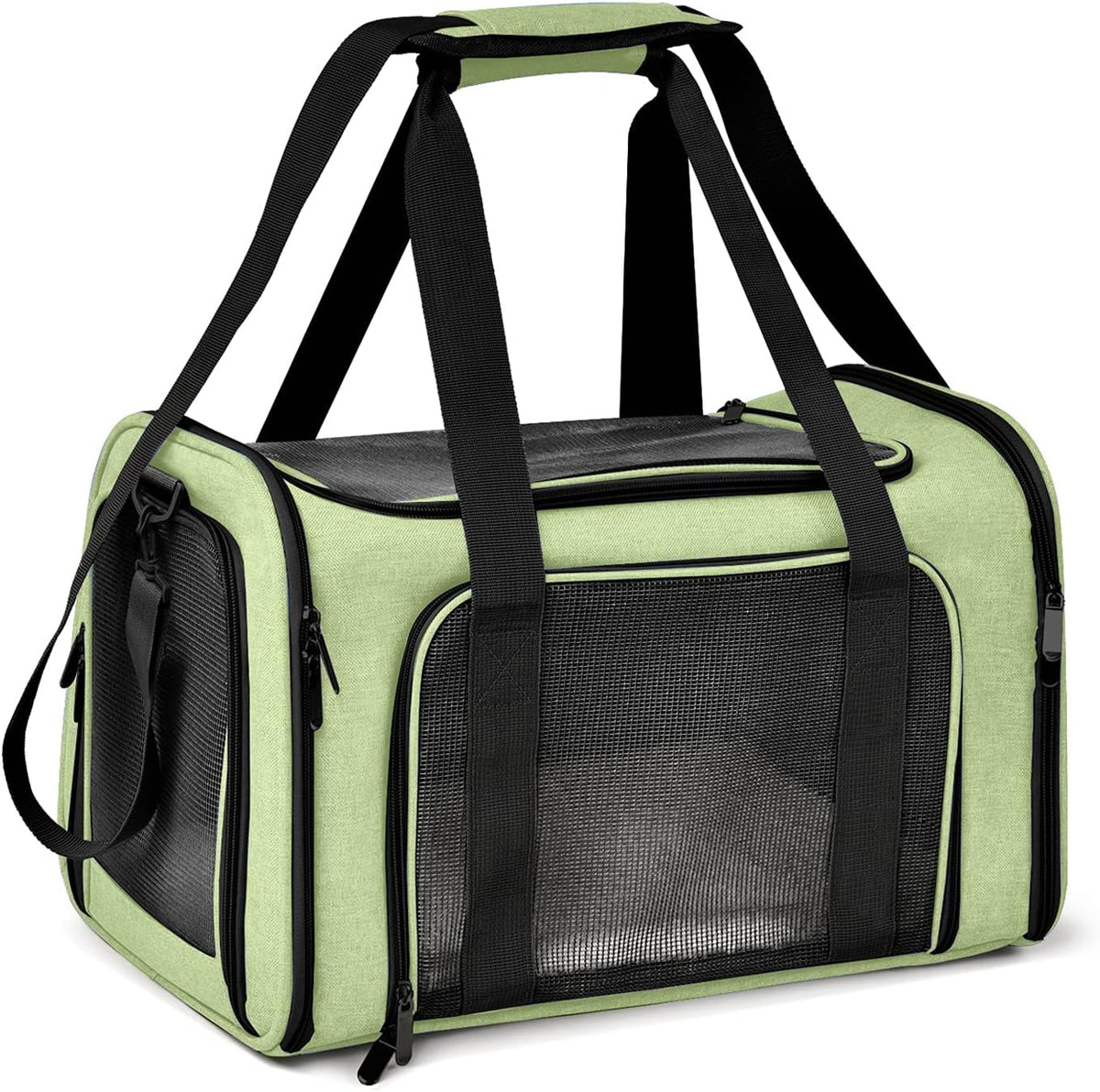 Henkelion Large Cat Carriers Dog Carrier Pet Carrier for Cats Dogs Puppies up to 25Lbs, Big Dog Carrier Soft Sided, Travel Puppy Carrier - Large - Grey - Image 15