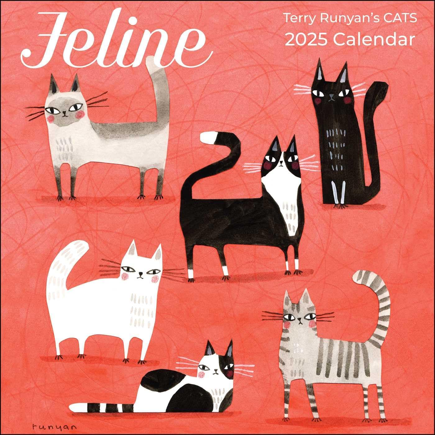 Feline 2025 Wall Calendar: Terry Runyan's Cats - Image 1