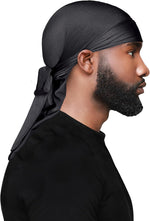 Wav Enforcer premium do-rag showcasing long ties and breathable fabric