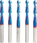 Amana Tool Carbide Up Cut Spiral CNC Router Bits for 2D/3D Carving, 46294-K, 0.10 Deg Straight Angle Ball Tip 1/4 D x 1/8 R x 1-1/2 x 1/4 Sh 2 Flute - Image 12