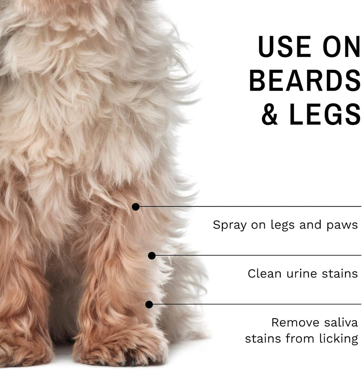 Eye Envy natural pet beard stain cleaning product