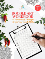 Doodle Art Practice Workbook: 114 Patterns for Tracing to Elevate Your Doodle Skills - Image 1