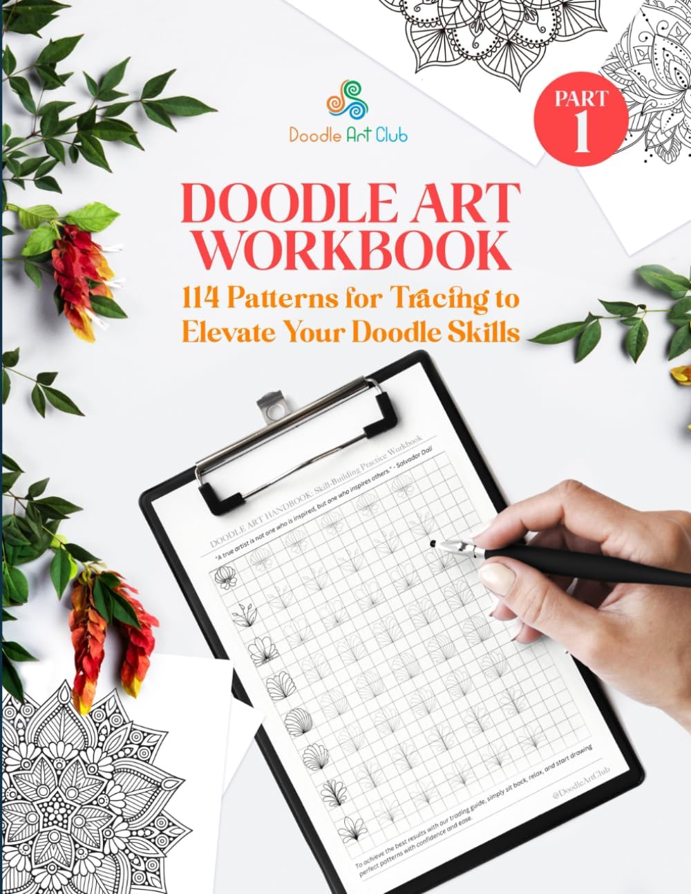 Doodle Art Practice Workbook: 114 Patterns for Tracing to Elevate Your Doodle Skills - Image 1
