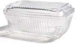 Vintage Covered Glass Butter Dish with Lid-Retro Amber Butter Holder | Covered Butter Stick Holder Container for Countertop, Butter Keeper for Refrigerator | Holds 1 Standard 4oz Butter Sticks - Image 11