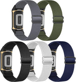 5 Pack Stretchy Nylon Compatible with Fitbit Charge 6 Bands/Fitbit Charge 5 Bands for Women Men, Elastic Adjustable Straps Sport Replacement Wristbands for Fitbit Charge 5/6 Watch - Image 11