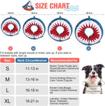 BEAUTYZOO soft pet recovery donut collar shark blue size large