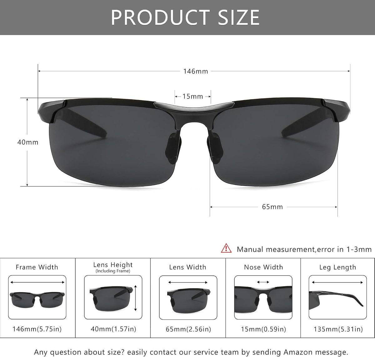 SUNGAIT UV400 sunglasses nose pad close-up