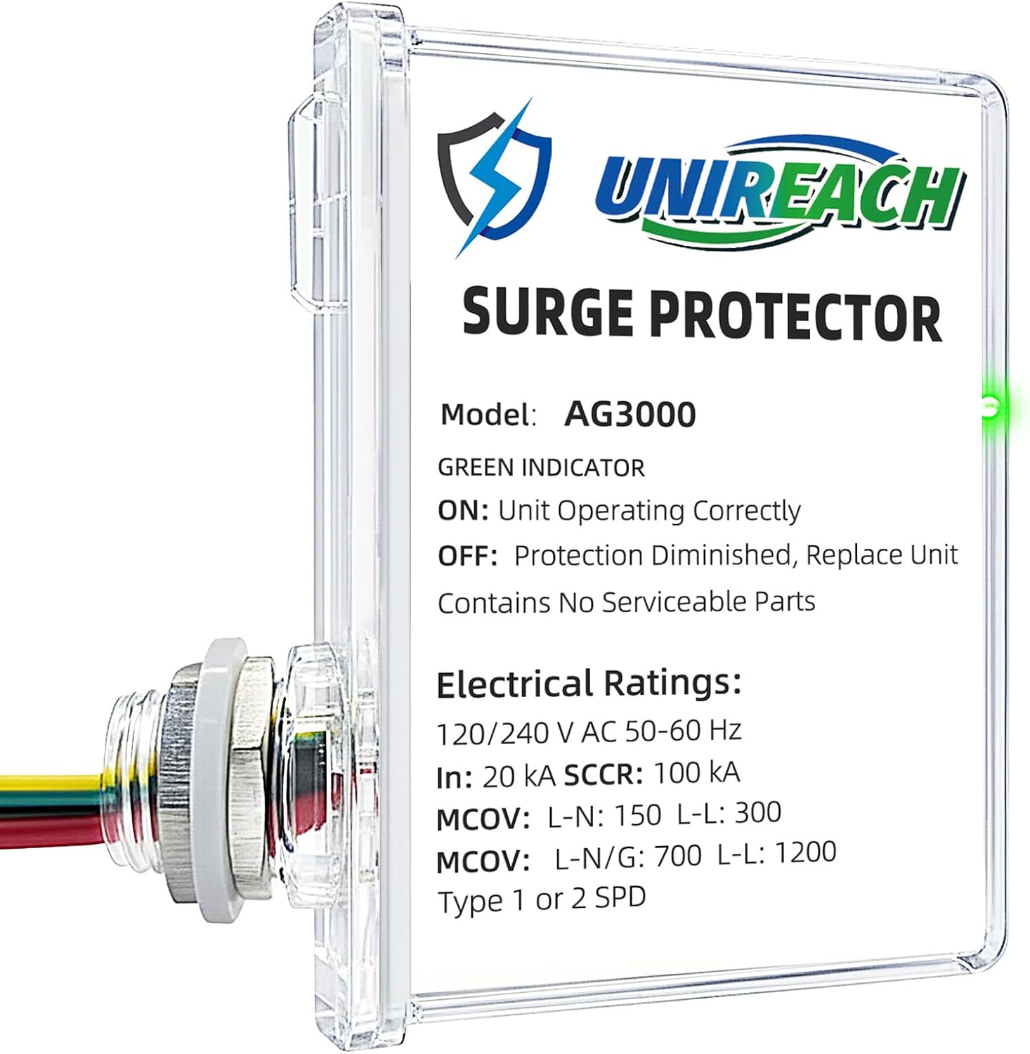 Unireach AG3000 HVAC Surge Protector 2 Pack front view