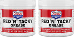 AtomLube heavy duty red grease tubs front view industrial machinery lubricant