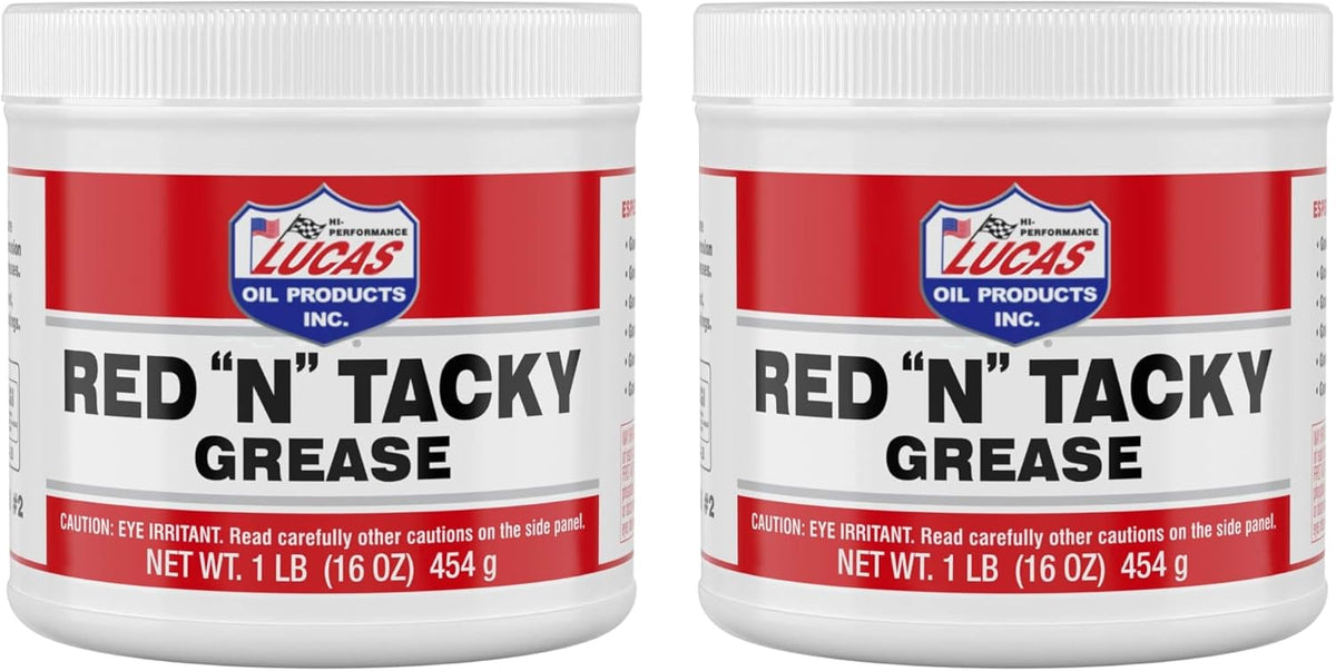 AtomLube heavy duty red grease tubs front view industrial machinery lubricant