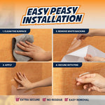 Comparison of extra large and large scratch protector sheets