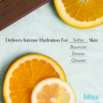 Bliss Vitamin C brightening serum bottle showing orange packaging
