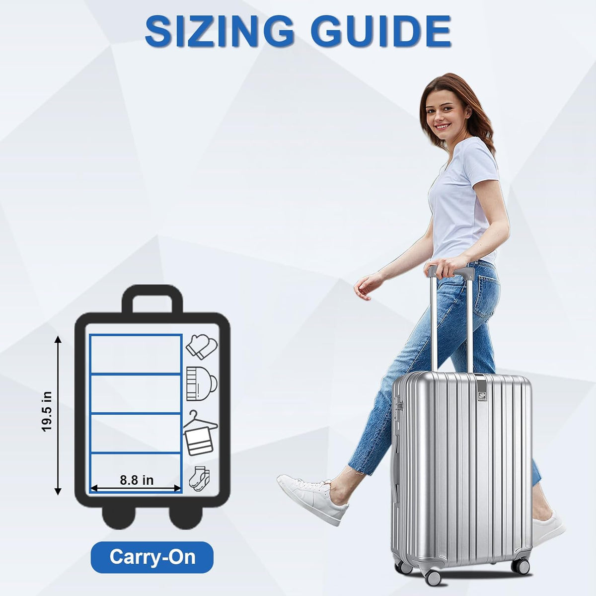 Olosar luggage organizer water-resistant fabric close-up detail