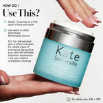 Kate Somerville daily hydrating face cream container with pump dispenser