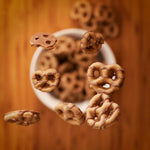 Reese's dipped pretzels serving suggestion in a bowl