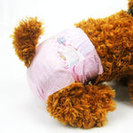 Dono disposable female dog diapers front view package showing twenty count extra extra small size