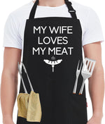 Kaidouma Funny Grill Aprons for Men Dad - Chef Cooking Grilling BBQ Apron | The Grillfather, Cotton, Adjustable, 2 Pockets, 40" Long Ties, Husband Dad Papa Gifts for Birthday Father's Day Christmas - Image 13