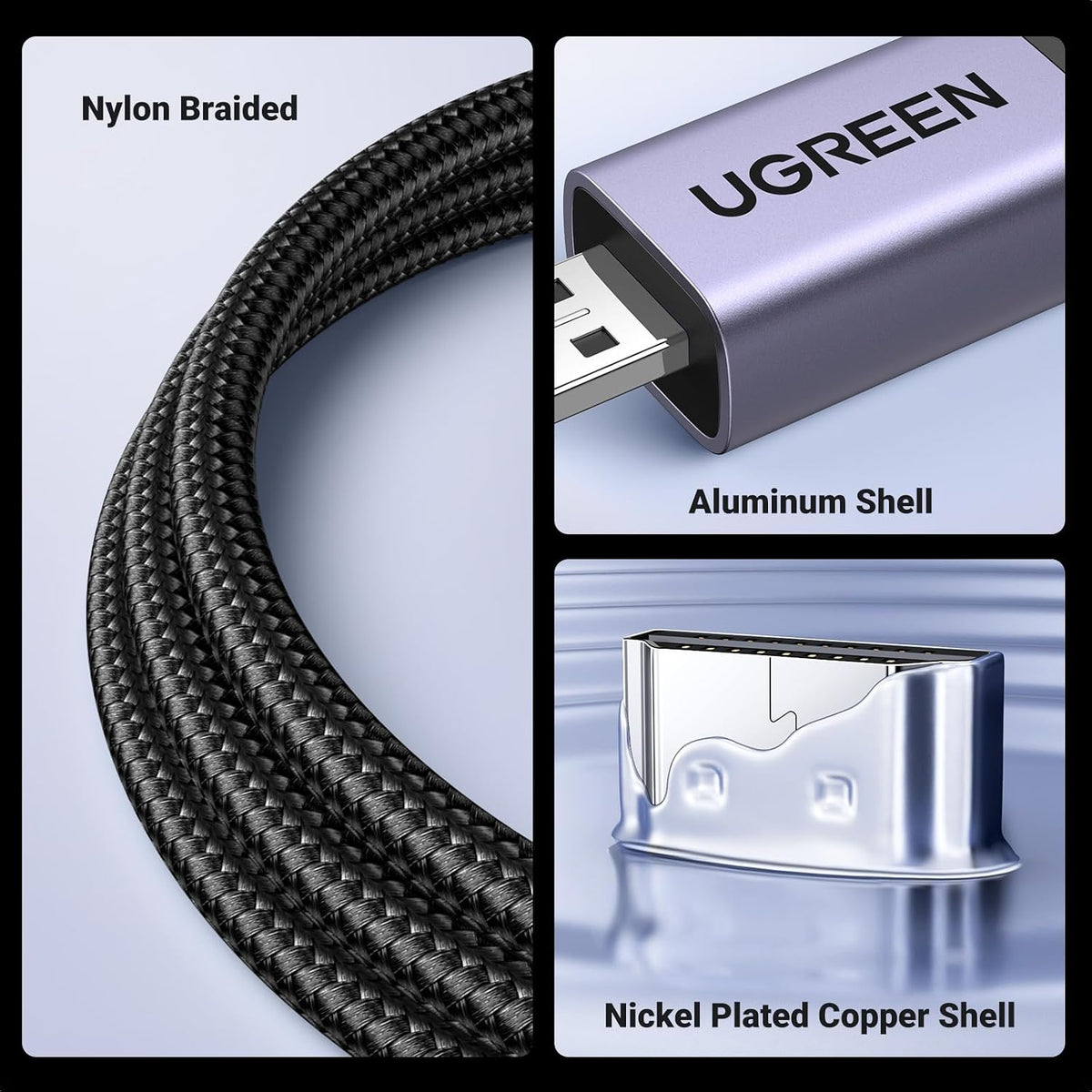 UGreen micro hdmi cable connected to camera
