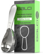 BALCI stainless steel coffee scoop front view kitchen accessory