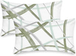 CaliTime Decorative Couch Throw Pillow Covers, 16 X 16 Inches, Teal | Pack of 2, Cozy Fleece Arc-shaped Abstract Geometric Lines Cushion Covers for Sofa Bed Living Room Farmhouse Home - Image 9