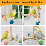 Authentic packaging of Jevnd bird stand perch toy showcasing its suitability for small pet birds