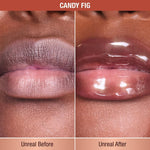 Charlotte Tilbury Healthy Glow Nectar Lip Oil in Juicylicious Candy Fig shade swatch