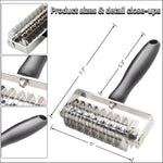 EVNSIX dough roller cutter close up of ergonomic handle