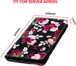 Server book displayed inside a restaurant apron
