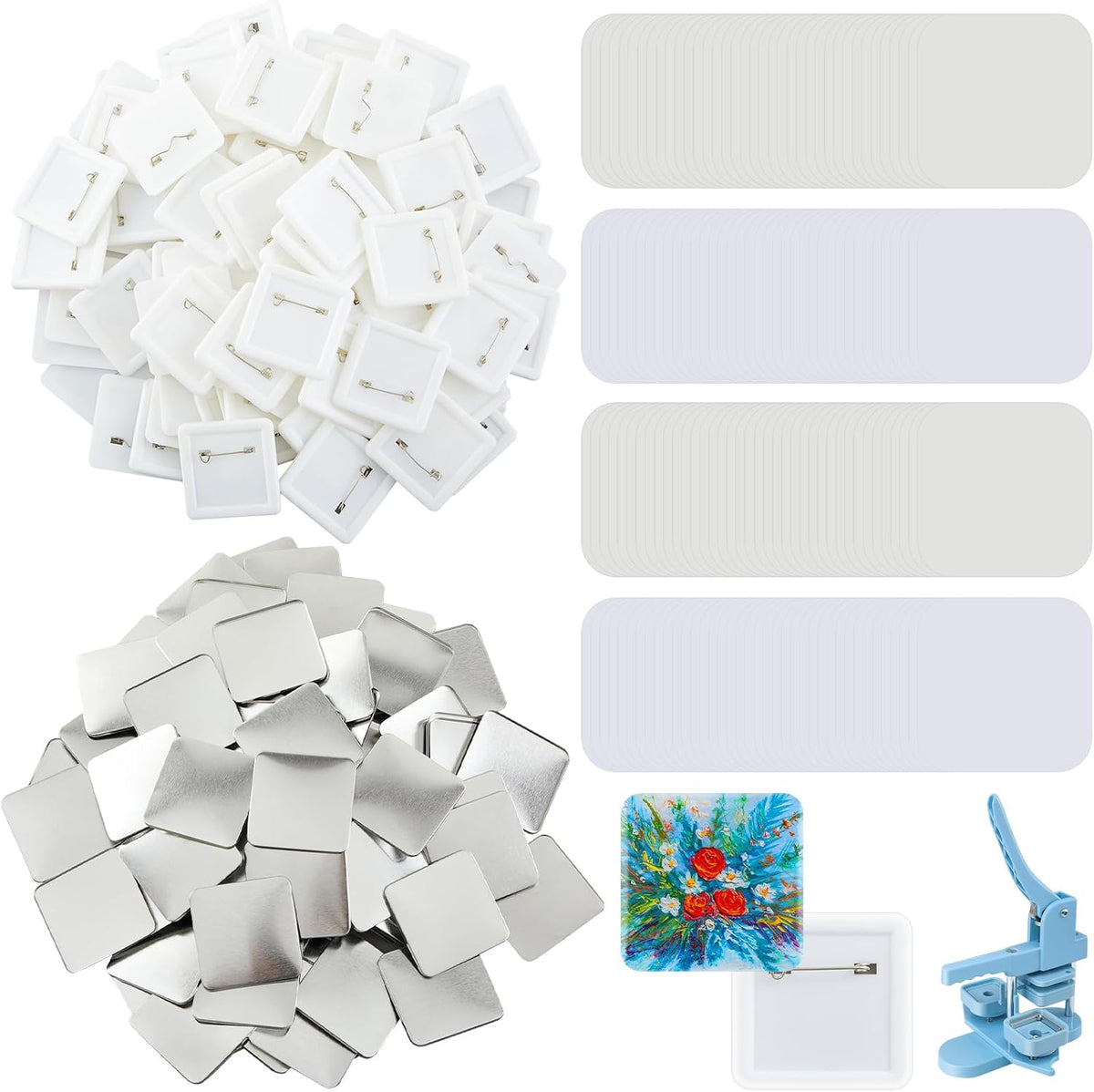Wavwavw button press refill supplies displayed for crafting projects.