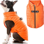 Close up of the secure dual metal D rings on Gooby dog coat