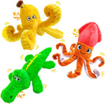 WOWBALA Dog Squeaky Toys, 24-31 Inch Stretchable Crocodile Plush Toy, Interactive Tug of War Toy for Puppies, Small, Medium and Large Dogs, Crinkle Chew Toy for Indoor & Outdoor Fun - Image 14