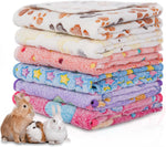 6 Pack Guinea Pig Cage Liner, Washable Guinea Pig Fleece Blankets Beding Accessories, Flannel Throw Warm Sleep Mat, Pet Pee Pads for Small Animal Hamster Rabbit Puppy Cat (Dark Color, 26x14 Inch) - Image 9