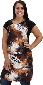 Plum Hill Animal Print Cosmetology Apron for Hair Stylist, Nail Tech, Esthetician, Hairdresser Apron with Pockets - Image 14