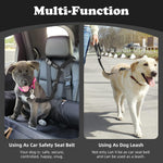 Bwogue dog cat car seat belt showing adjustable length