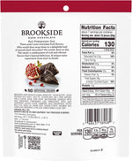 Close up of Brookside dark chocolate pomegranate flavored snacks