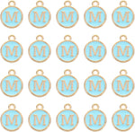 PATIKIL 50pcs Letter Charm Alphabet Charm Initial Pendant Charm Bulk Cute Double Sided Blue DIY for Jewelry Making Bracelet - Image 15