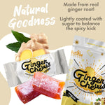 Soft and chewy authentic Indonesian ginger delights for motion sickness and upset stomach comfort.