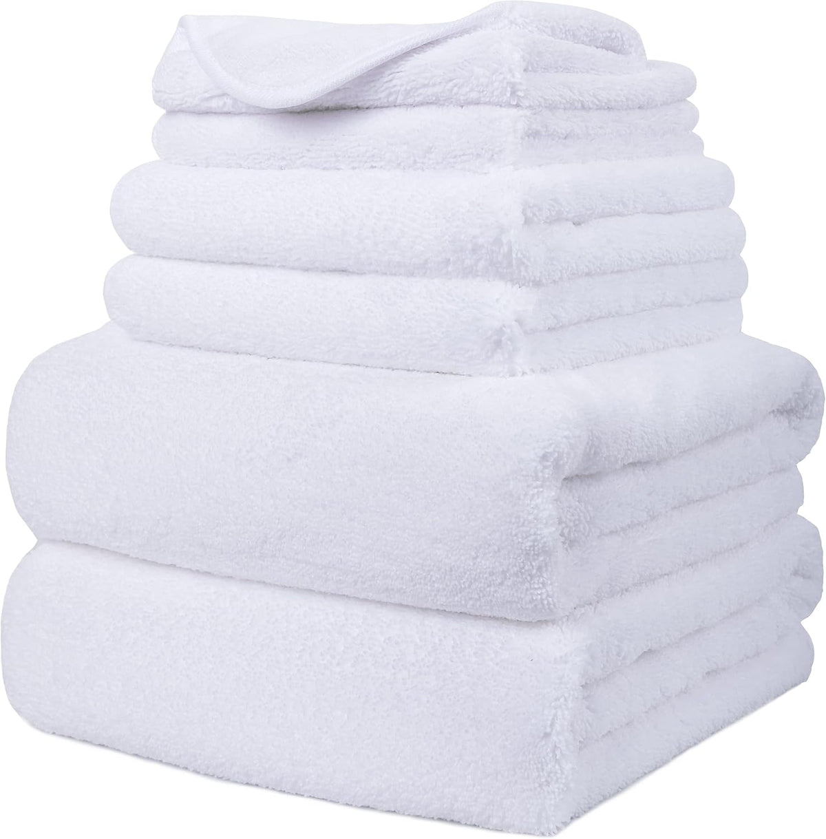 Polyte microfiber bath towel set front view