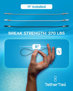 TetherTies included crimping tool for installation