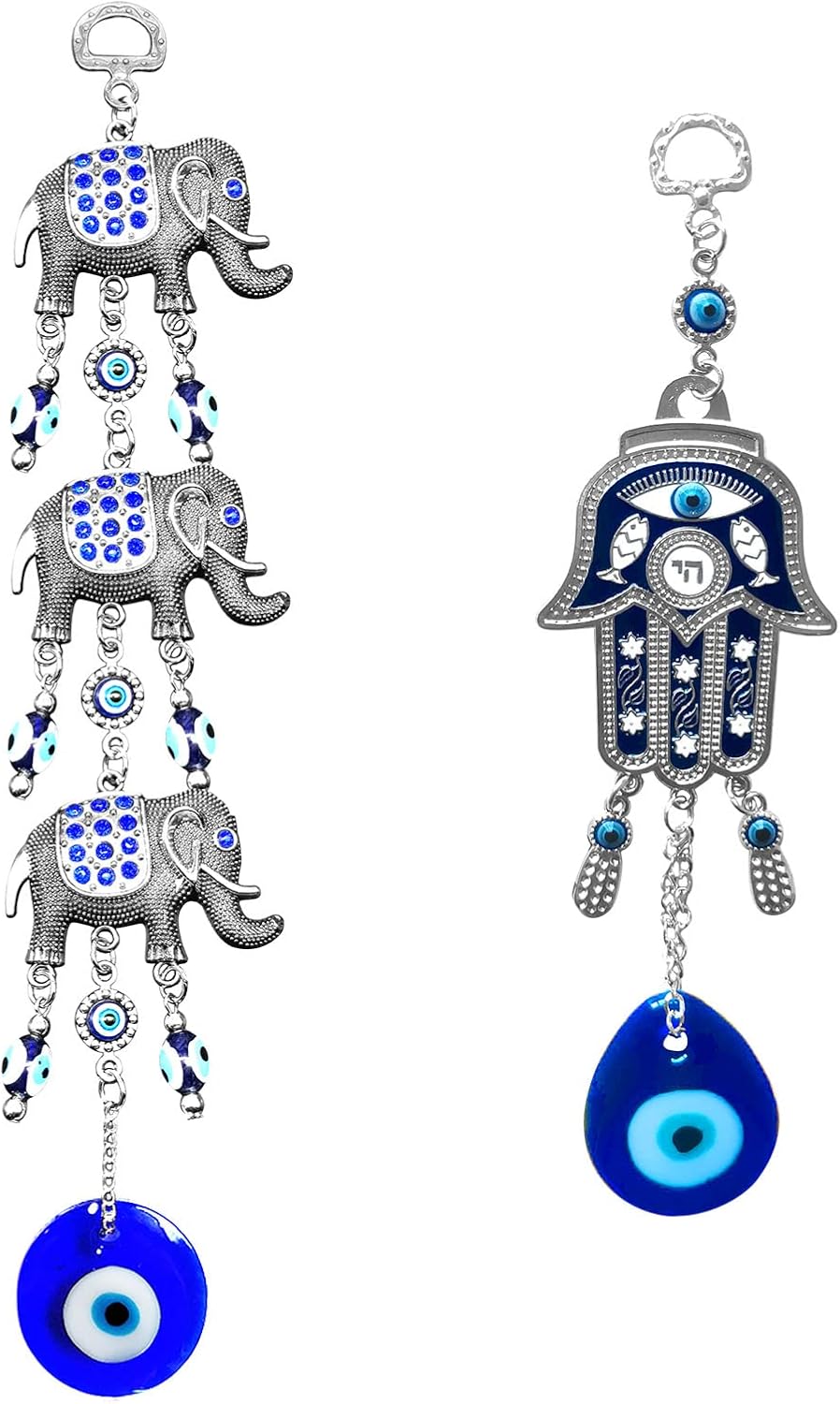 Blue Evil Eye Hanging Decoration Nazar Amulet Wall Hanging Home Protection and Blessing Decor (Butterfly-A) - Image 10