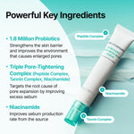 Application of Meditherapy Porethera Real Bifida Blur Serum on facial skin