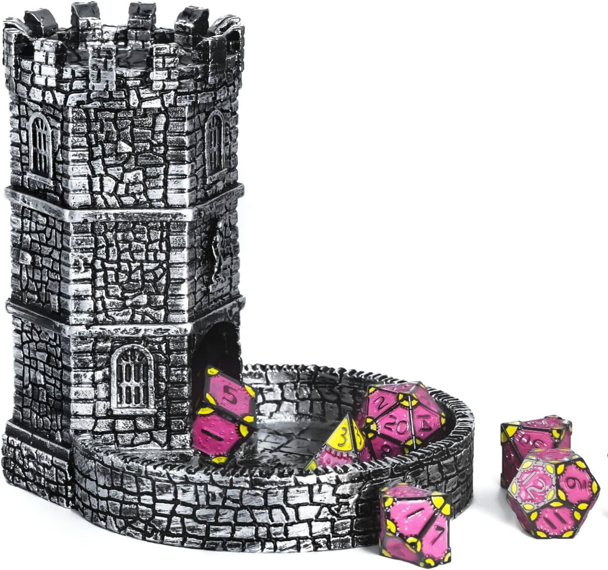 Dice Tower D&D Castle Dice Rolling Tower for Role Playing Games | Grey, Resin Material, D&D Accessory, DM Gift, for Dungeons and Dragons RPG Board Games Tabletop Games - Image 9