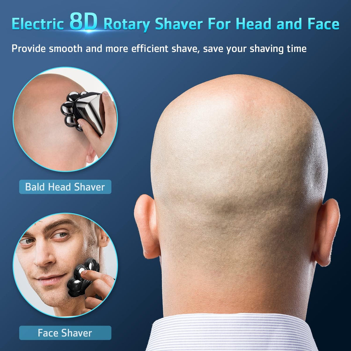 Next Beauty bald head shaver packaged for travel