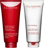 Clarins extra-firming body cream and abdomen waist bundle front view luxury skincare