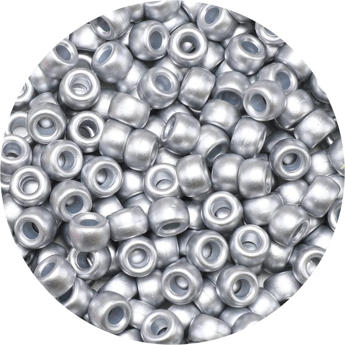 1000+ pcs Pony Beads, Multi-Colored Bracelet Beads for Hair Braids, Plastic Bead for Crafts (Medium Pack, Classic)... - Image 15