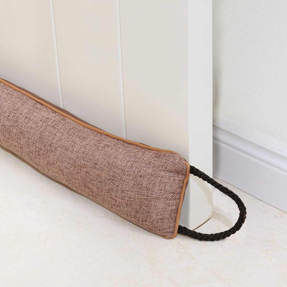 Marwood under door draft stopper brown 36 inch front view