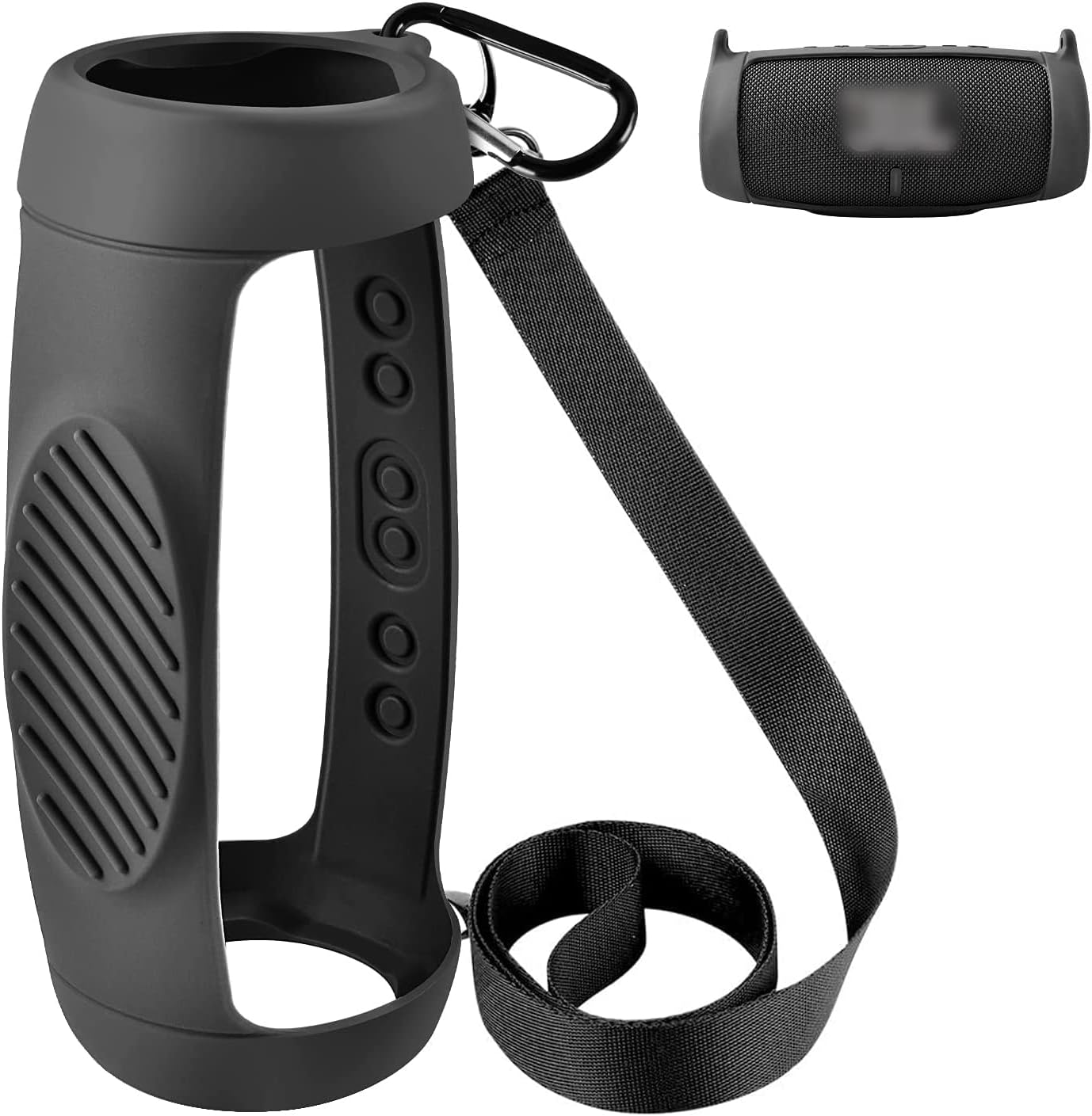 Comecase silicone case cover front view protecting a portable speaker